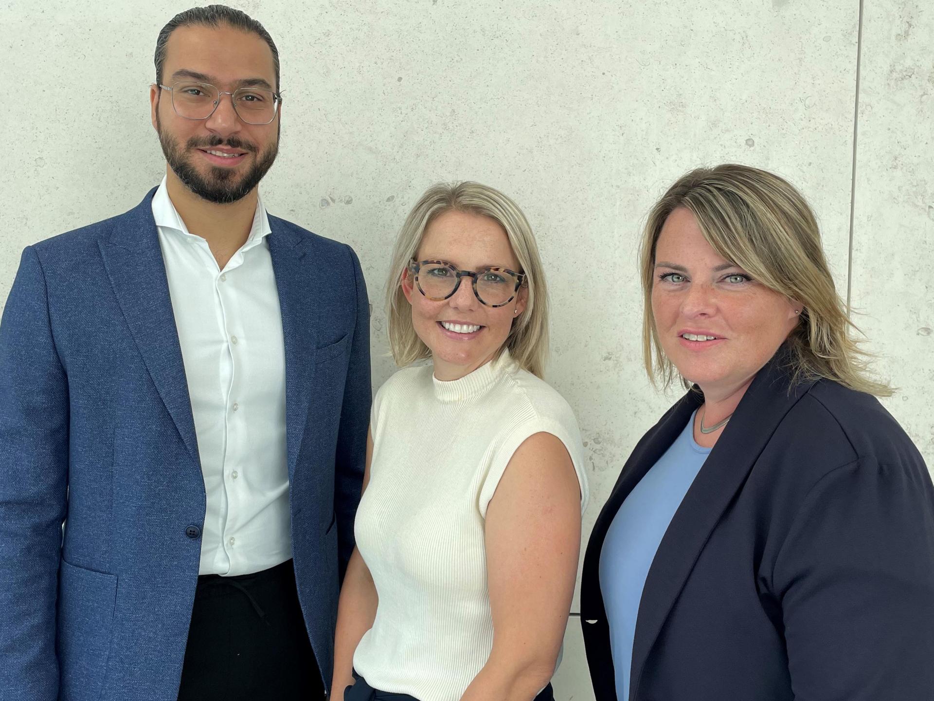 Bild zeigt die drei IV-Unternehmenscoaches der SVA Zürich