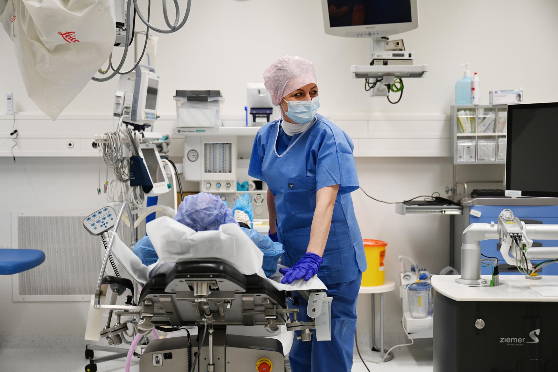 In der Klinik am Hauptstandort in Wallisellen werden auch ambulante Operationen am Auge durchgeführt.