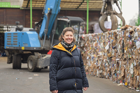 Judith Maag, Inhaberin und Geschäftsführerin der Maag Recycling AG in Winterthur.