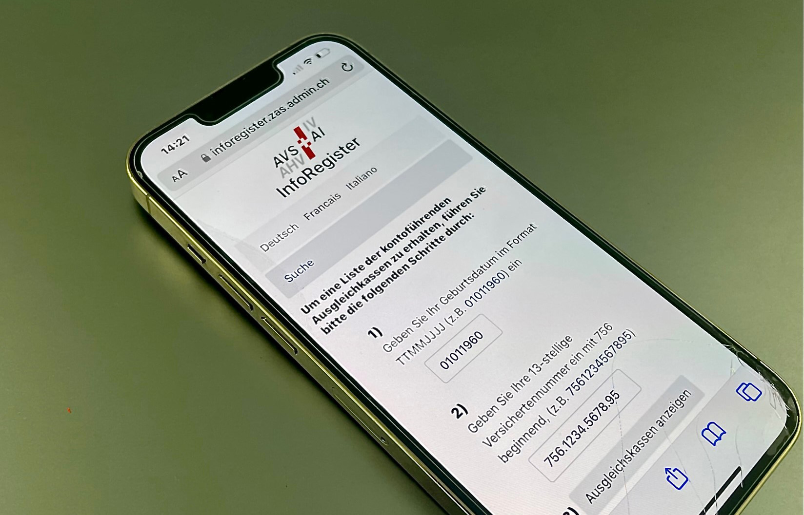 Online-Rechner bereit für AHV-Reform