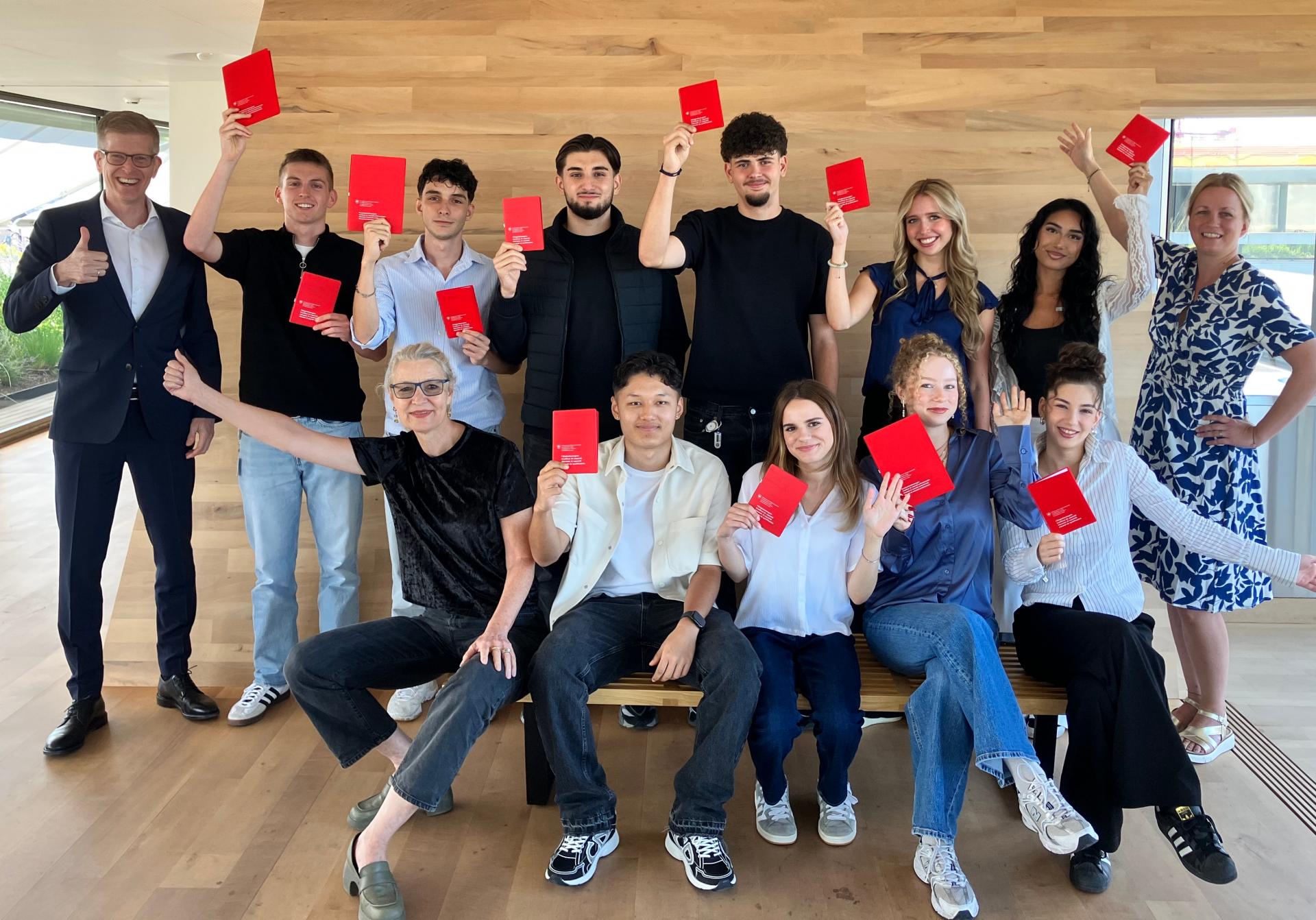 Gruppenbild von Lernenden