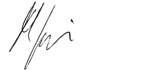 Unterschrift von Hans Egloff, Präsident Aufsichtsrat